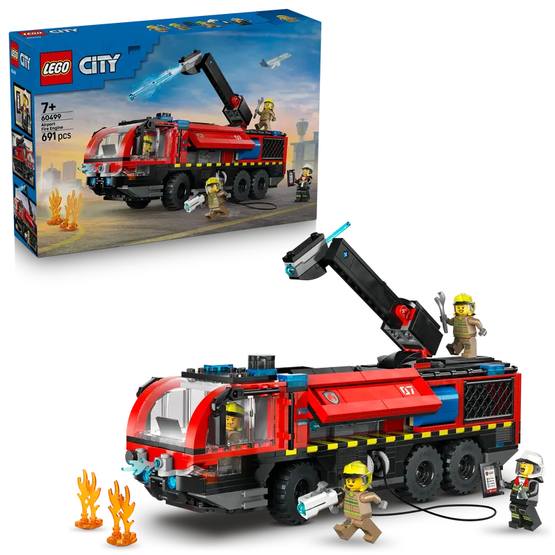 Lego® City Luchthaven Brandweertruck - Bouwset Met Reddingsvoertuig Voor Jongens En Meisjes Vanaf 7 Jaar - 60499 1