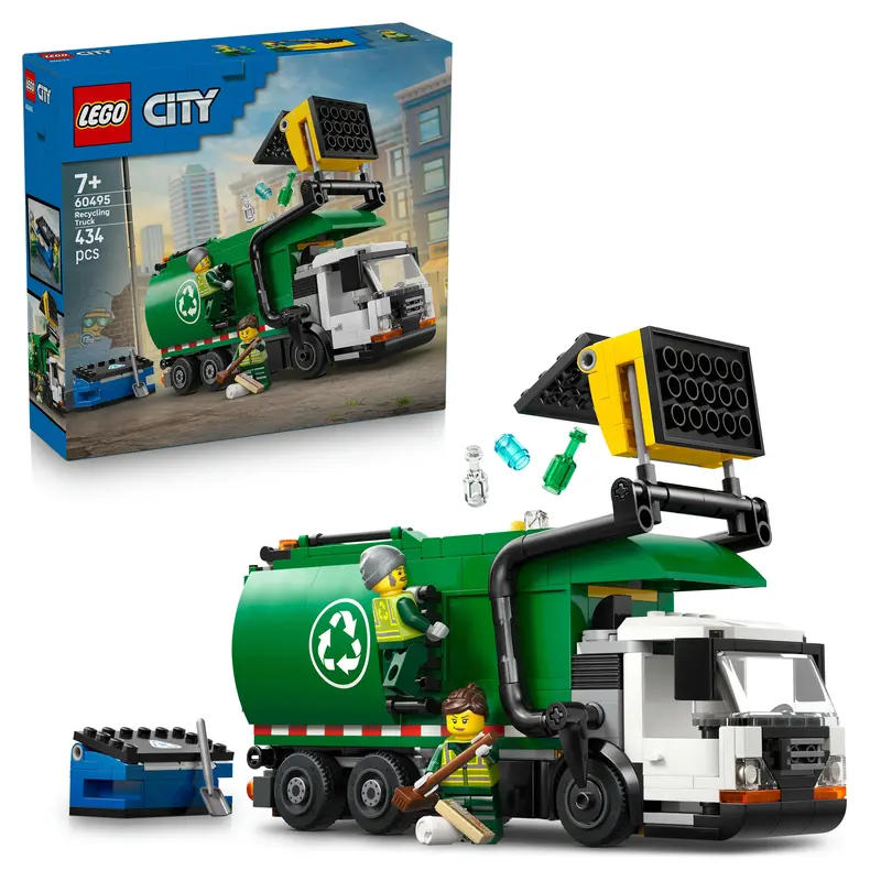 Lego City Recyclingtruck – Vrachtwagen Speelgoed Voor Kinderen Vanaf 7 Jaar 60495 1