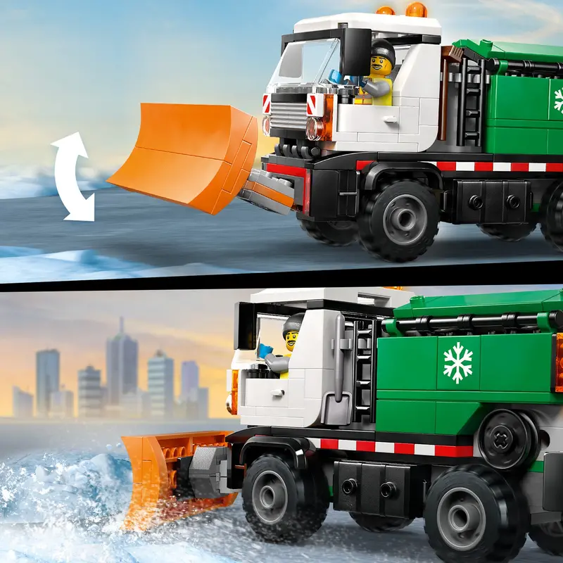 Lego® City Sneeuwploeg Speelgoedtruck - Bouwset Van Modeltruck Met Minifiguur Van Chauffeur - 60490 2