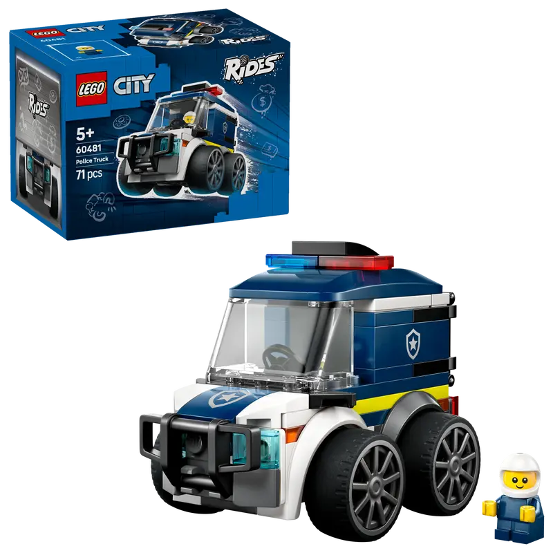 Lego® City Voertuigen – Politiewagen - Bouwset Met Minivoertuig En Minifiguur Van Politieagent – 60481 1