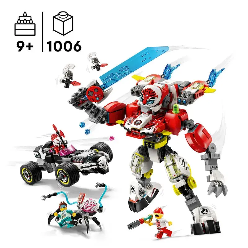 Lego Cooper's Tiger Mech And Zero's Hotrod 71497 Dreamzzz 2
