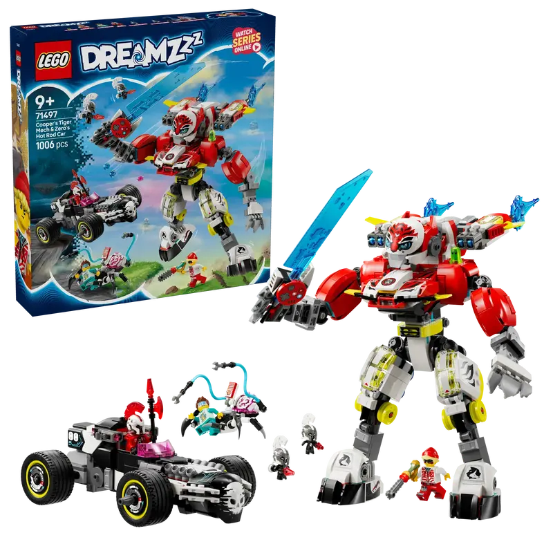 Lego Coopers Tijgermecha En Zero's Hotrod 71497 Dreamzzz 1