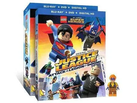 Lego Dc Comics Super Heroes Justice League: Attack Of The Legion Of Doom! (Blu-Ray + Dvd) Dcshdvd2 Gear 1