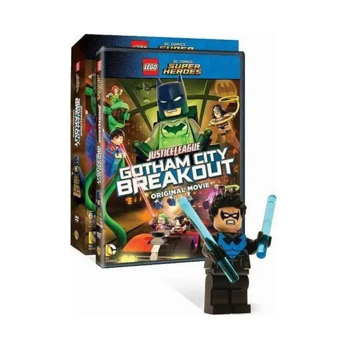 Lego Dc Comics Super Heroes Justice League: Gotham City Breakout ( Blu-Ray + Dvd) Dcshdvd4 Gear 1