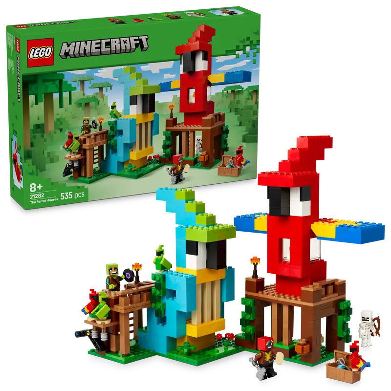 Lego De Papegaaienhuizen 21282 Minecraft 1
