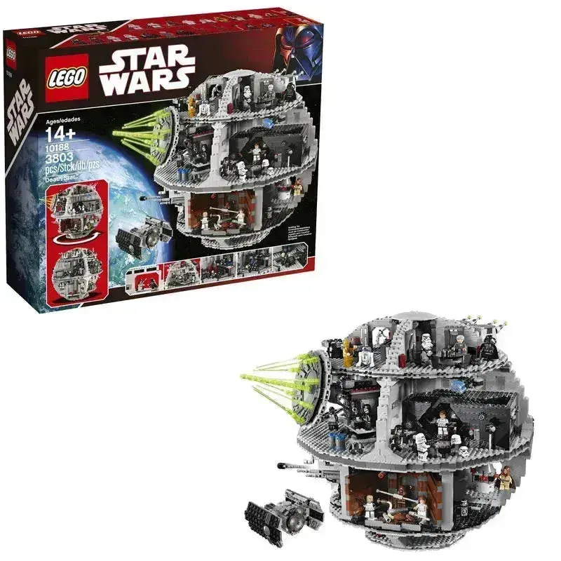 Lego Deathstar 2008: 3.886 Delig 10188 Starwars 1