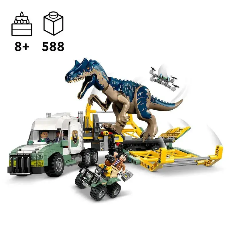 Lego Dinosaurusmissies: Allosaurus Transporttruck 76966 Jurassic World 2