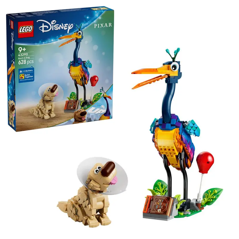 Lego | Disney Kevin En Dug – Bouwbare Speelgoed Hond En Vogel Met Accessoires Incl. Rode Ballon, Bladeren En Displaystandaard – Verjaardagscadeau Voor Meisjes Vanaf 9 Jaar En Fans Van Film Up 43290 1