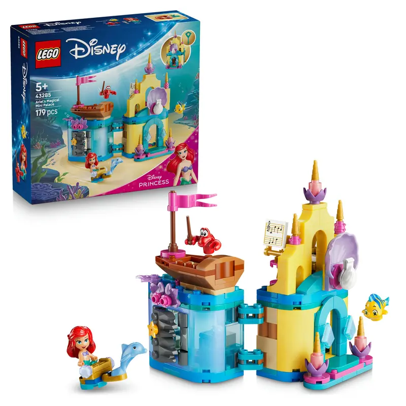 Lego Disney Princess Ariëls Magische Minipaleis Kleine Zeemeermin Bouwpakket Voor Kinderen 43285 1