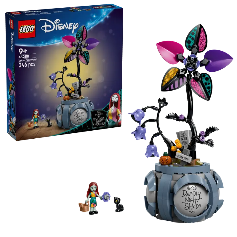 Lego | Disney Sally’S Bloempot – Kinderkamer Decoratie Met 2 Kunstbloemen, 2 Poppetjes, Speelgoedkeuken En Accessoires – Cadeau Voor Meisjes Vanaf 9 Jaar En The Nightmare Before Christmas Fans 43288 1