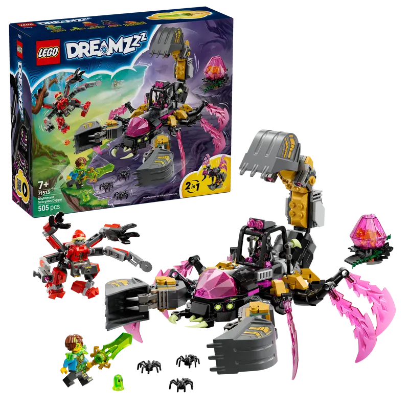 Lego Dreamzzz 2In1 Nachtmerrie Schorpioengraver Bouwpakket Met Dieren Speelgoed Voor Kinderen 71513 1