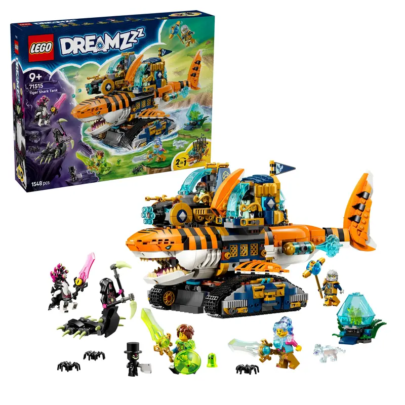 Lego Dreamzzz Tijgerhaaitank Dieren Speelgoed Voor Kinderen Met Haai 71515 1