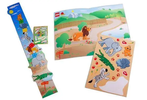 Lego Duplo Height Chart With Zoo Sticker Set K851988 Gear 1