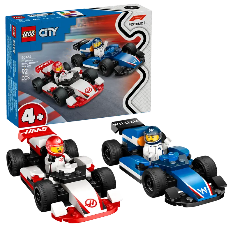Lego F1 Williams Racing & Haas Formule 1 Auto's 60464 City 1
