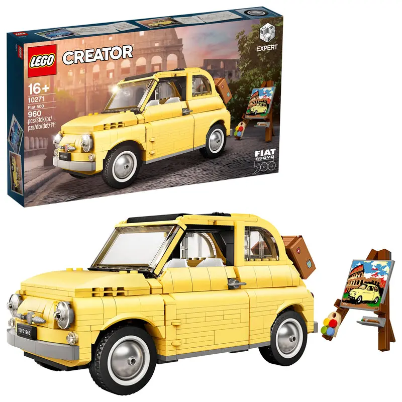 Lego Fiat 500 Geel 10271 Creator Expert 1
