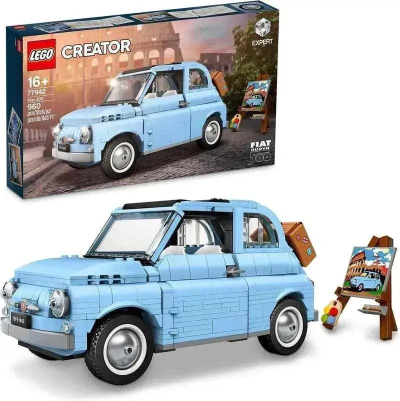 Lego Fiat 500 In Blue! 77942 Creator Expert 1