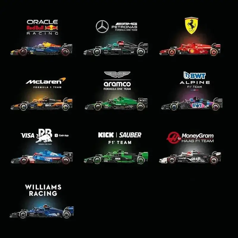 Lego Formule 1 Combideal: 10 Stuks Formule 1 Auto's 1