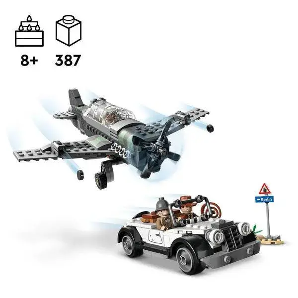 Lego Gevechtsvliegtuig Achtervolging 77012 Idiana Jones 2