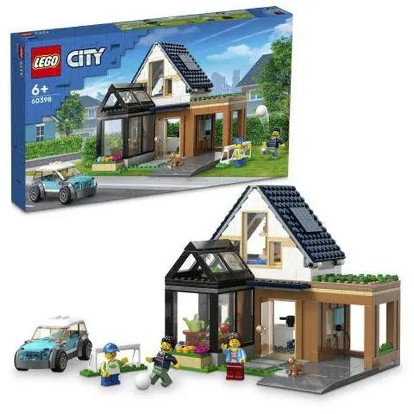 Lego Gezinswoning En Elektrische Auto 60398 City 1
