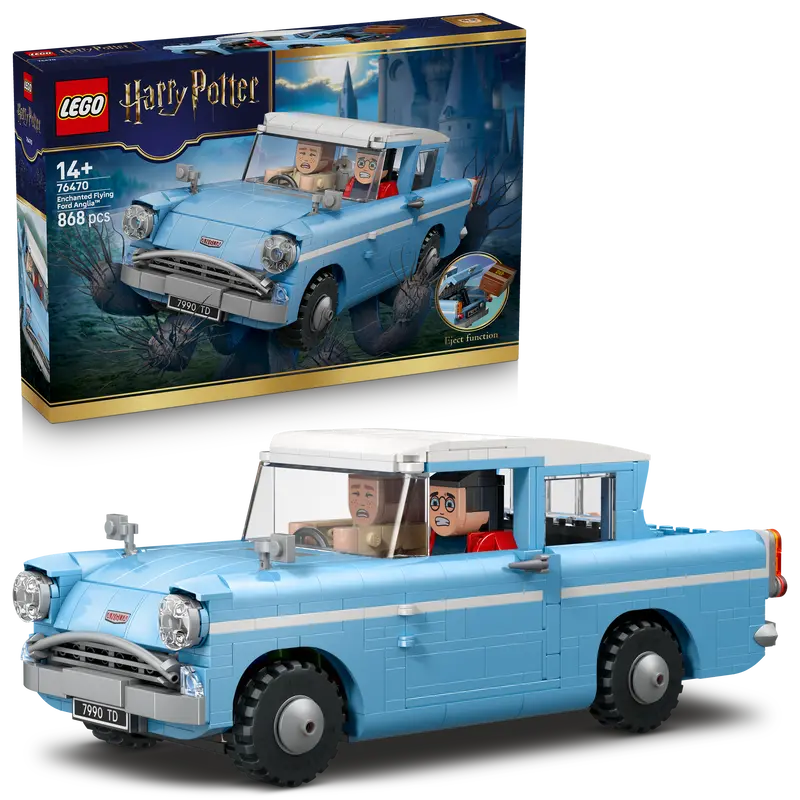 Lego Harry Potter Betoverde Vliegende Ford Anglia Auto Speelgoed Voor Kinderen 76470 1
