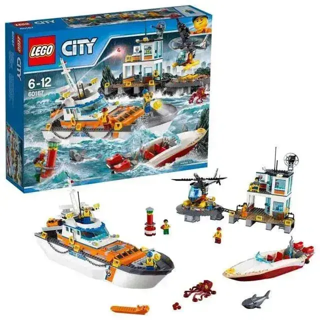 Lego Het Kustwacht Hoofdkwartier Met Boot 60167 City 1