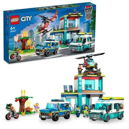 Lego Hoofdkwartier Hulpvoertuigen 60371 City 1