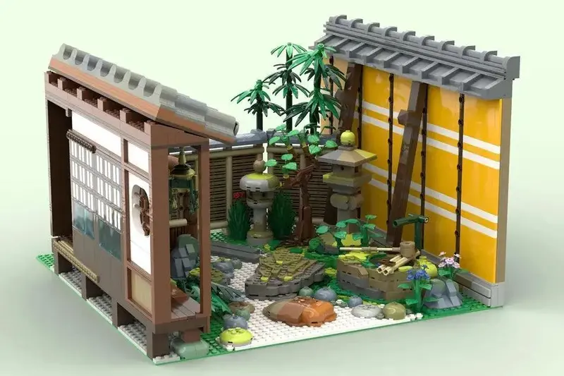 Lego Ideas Japanese Courtyard Garden 1