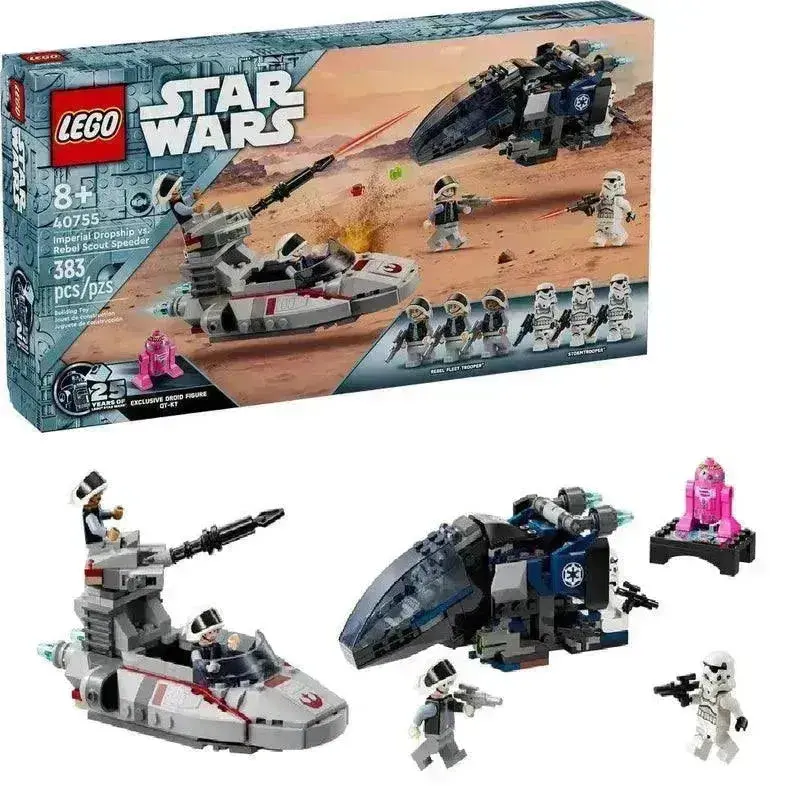 Lego Imperial Dropship Vs. Rebel Scout Speeder 40755 Starwars 1