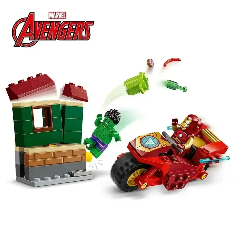 Lego Iron Man With Bike And The Hulk 76287 Superheroes 2