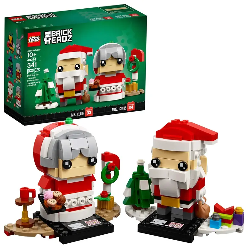 Lego Kerstman En Kerstvrouw 40274 Brickheadz (Nr 33) 1