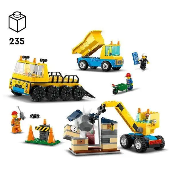 Lego Kiepwagen, Bouwtruck En Sloopkraan 60391 City 2