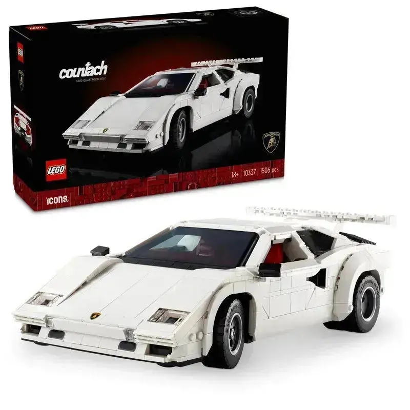Lego Lamborghini Countach 5000 Quattrovalvole (White) 10337 Icons 1