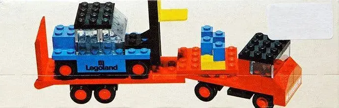 Lego Low-Loader Truck With Forklift 684 Legoland 1