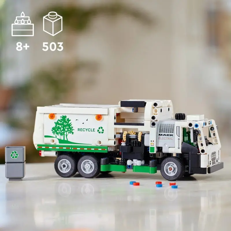Lego Mack Lr Electric Garbage Truck 42167 Technic 2