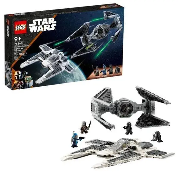 Lego Mandalorian Fang Fighter Vs Tie Interceptor 75348 Starwars 1