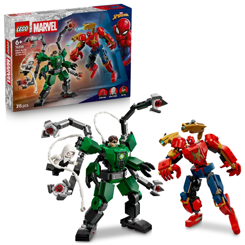 Lego Marvel Mechaduel: Spider-Man Vs. Doc Ock Superhelden Bouwpakket Voor Kinderen 76338 1