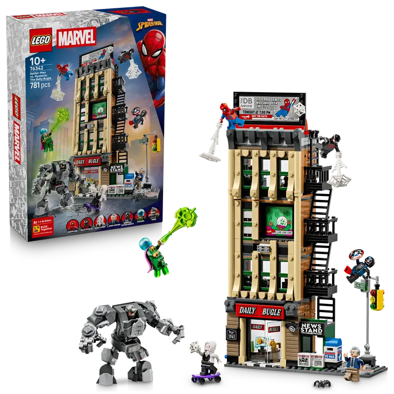 Lego Marvel Spider-Man Vs. Mysterio: De Daily Bugle Superhelden Bouwpakket Voor Kinderen 76342 1