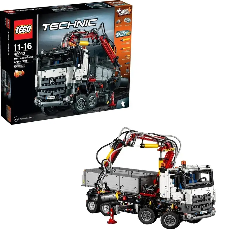 Lego Mercedes Arocs Actros Vrachtwagen Met Kraan 42043 Technic 1