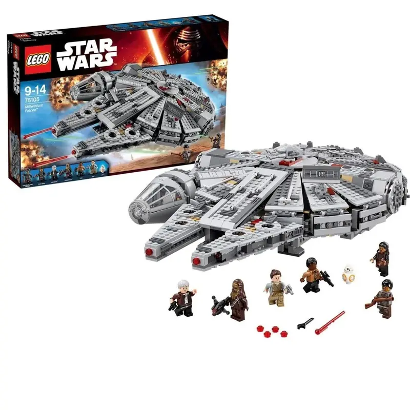 Lego Millennium Falcon 2015: 1.329 Delig 75105 Starwars 1