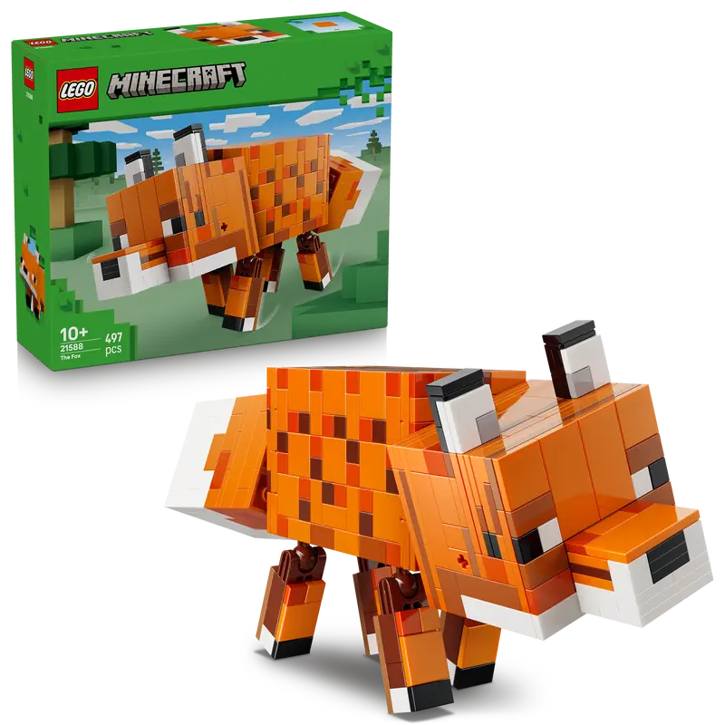Lego Minecraft De Vos Kinderkamer Decoratie En Dieren Speelgoed Voor Kinderen 21588 1