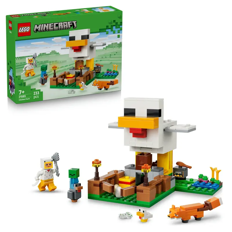 Lego Minecraft Kippenboerderij Dieren Speelgoed Voor Kinderen 21585 1