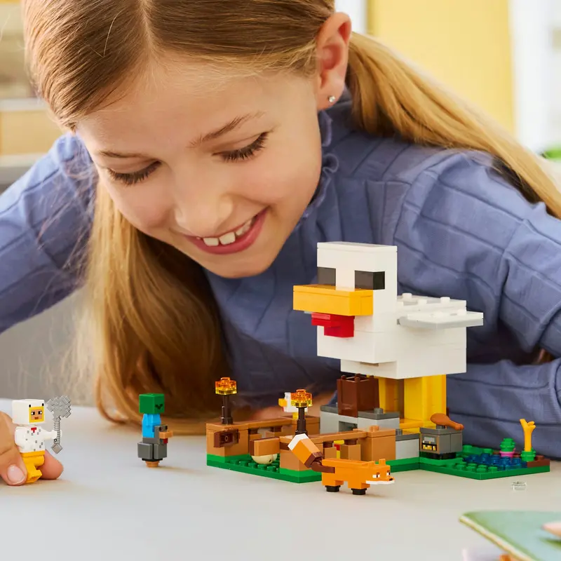 Lego Minecraft Kippenboerderij Dieren Speelgoed Voor Kinderen 21585 2