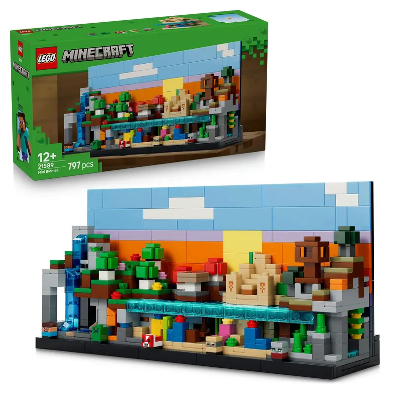 Lego Minecraft Minibiomen Videogame Speelgoed Voor Kinderen En Kinderkamer Decoratie 21589 1