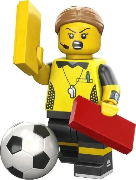 Lego Minifiguren Serie 24 71037-1 Football Referee Minifiguren 1