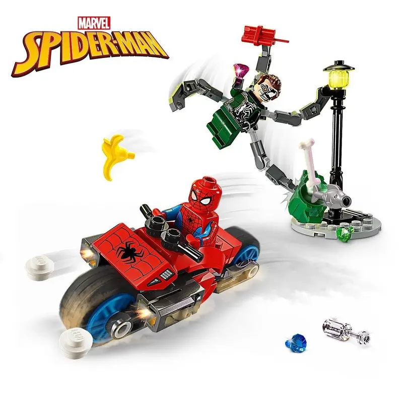 Lego Motorcycle Chase: Spider-Man Vs. Doc Ock 76275 Superheroes 2