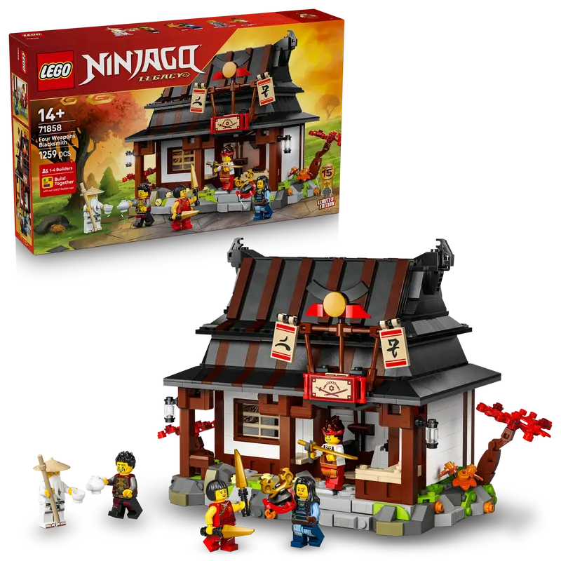 Lego® Ninjago® 15-Jarig Jubileum: Smederij De Vier Wapens - Bouwset - 6 Minifiguren - 71858 1