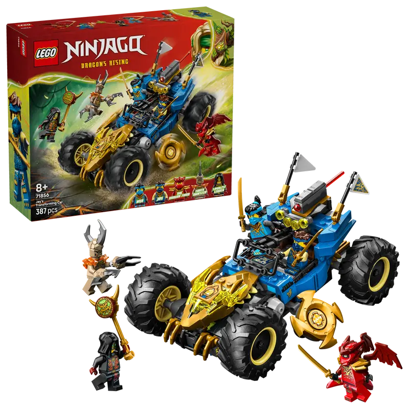 Lego® Ninjago® Jay's Transformerende Auto - Ninja Speelgoedauto - Bouwset Met 5 Minifiguren - 71856 1