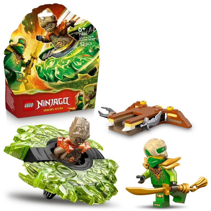 Lego® Ninjago® Lloyd Vs. Aardemonster In Spinner - Actiespeelgoed - Set Met 2 Minifiguren - 71850 1