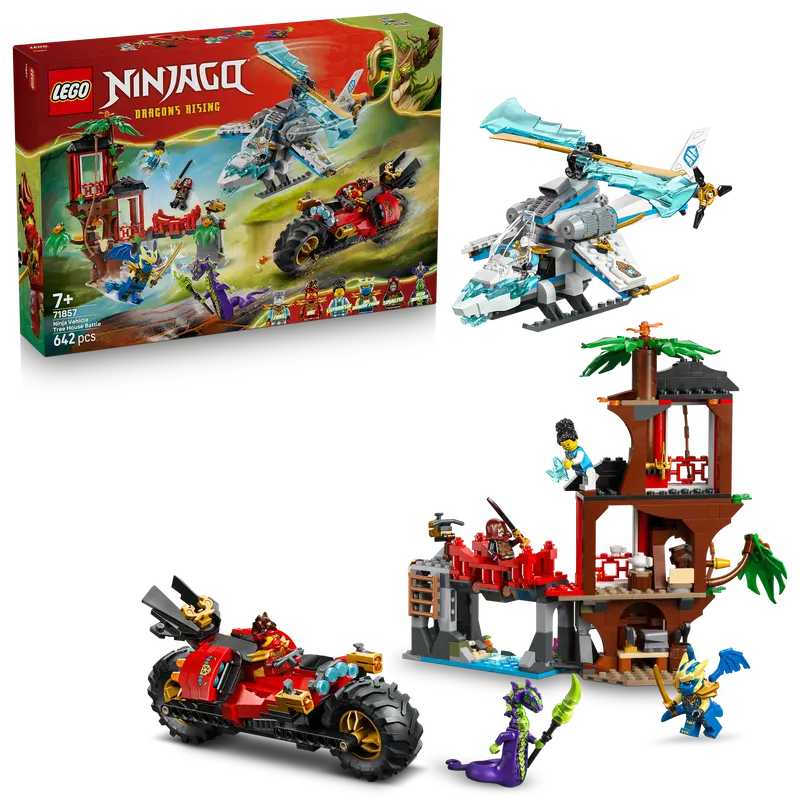 Lego® Ninjago® Ninjavoertuigen Bij De Boomhut - Actiespeelgoed - Speelset Met 6 Minifiguren - 71857 1