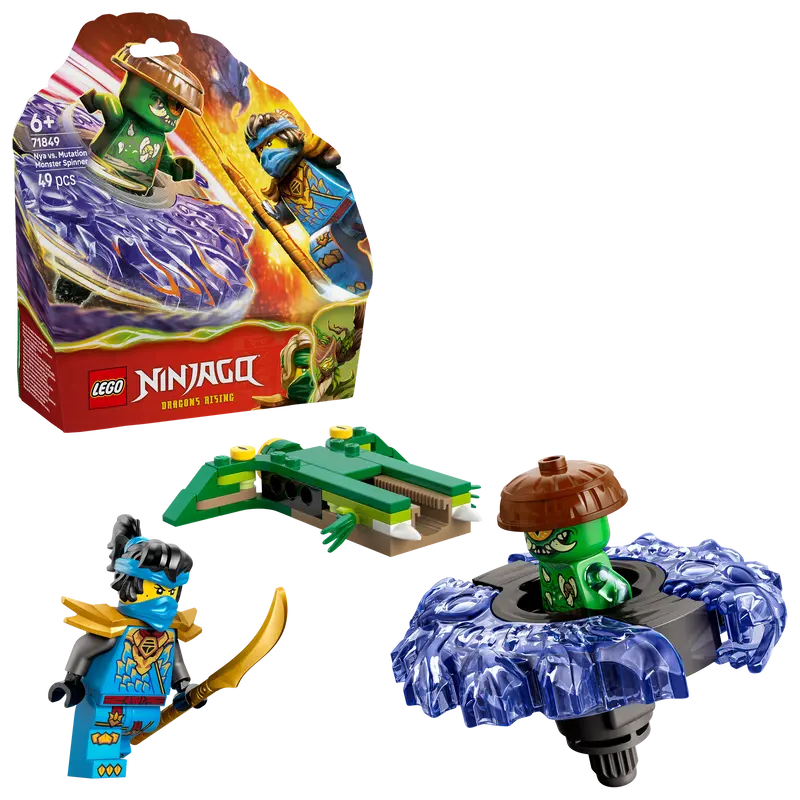 Lego® Ninjago® Nya Vs. Mutatiemonster In Spinner - Actiespeelgoed - Speelset Met 2 Minifiguren - 71849 1